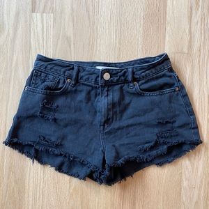 Pacsun high waisted festival black shorts